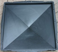 Pfostenabdeckung, Pfeilerabdeckung 371 Schalungsform, Gießform 49 x49 cm glatt