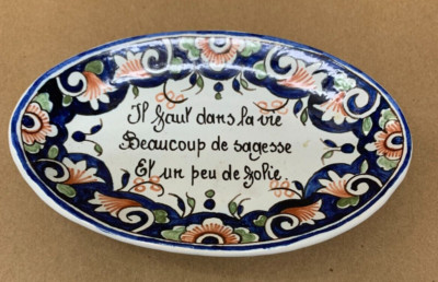 Soap Pin Dish French Saut dan la vie beaucoup de sagesse et un peu ce sofie