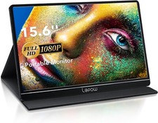 Lepow Portable Monitor 15.6" FHD USB-C HDMI Gaming Ultra-Slim IPS Display New  