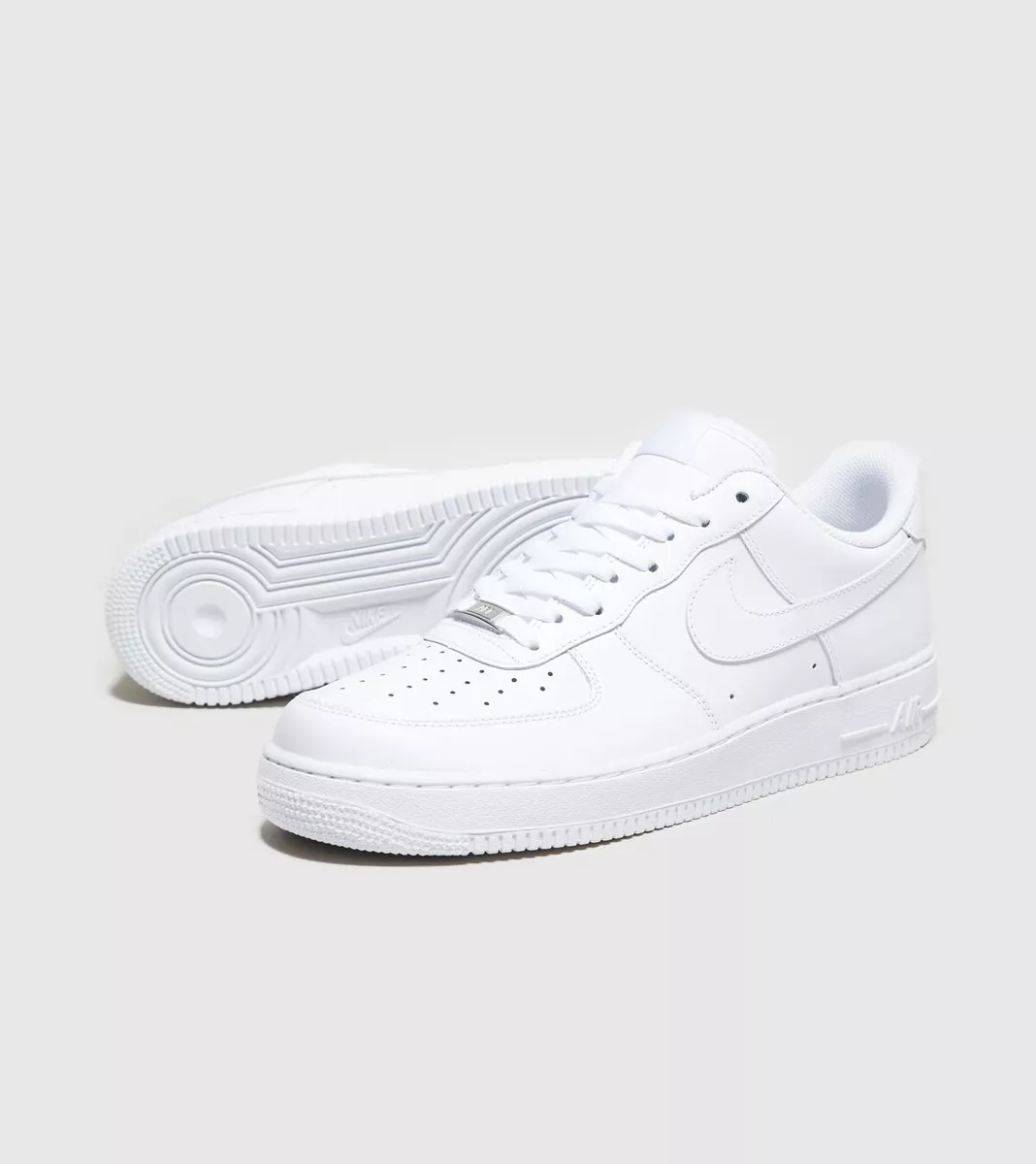 Nike Air Force 1 One 07 Triple White Shoes Low Top AF1 Sneakers Youth Men  Size