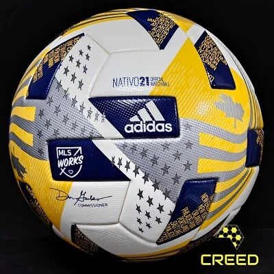 adidas MLS Nativo 21 Offizieller Spielball OMB Krebsunterstützung Bewusstsein MLS funktioniert