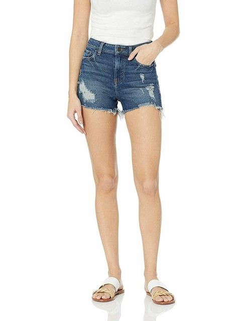 GUESS Womens Claudia Blue High Rise 