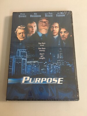 NEW!!! SEALED!!! Purpose (First Look DVD, 2003)