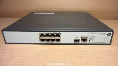 HP JG349A 1910-8G-PoE+ 8-Port Ethernet Switch 65W 8x10/100/1000 PoE+ 1x SFP BENT