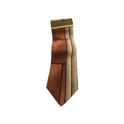 D. FINE 100% Silk Neck Tie Mirage Las Vegas 58x3.5 Rich Abstract Deco Italy