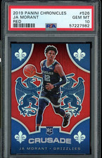 2019-20 Panini Chronicles Ja Morant Rookie Red Prizm RC #'d /149 PSA 10