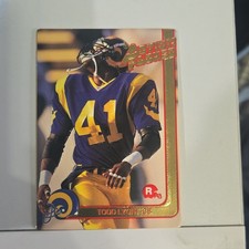Action Packed Rookie Update 1991 Todd Lyght #36 Los Angeles Rams NFL Rookie Card. rookie card picture