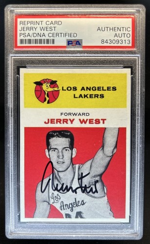 Basketball Trading Card Jerry West PSA/DNA Certified Authentic Auto Autograph