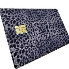 Black and Grey Glitter Credit/Debit Card Skin
