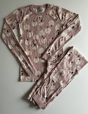 Hanna Andersson Girls Pajamas Snowflakes on Pointe Sz 14 160 Cotton Pink Ballet