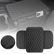 Universal Car Armrest Cushion Cover Center Console Box Pad Mat with Pocket