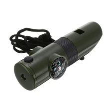 7-in-1Emergency Survival Whistles,  Multi-Tool Whistle with Lanyard