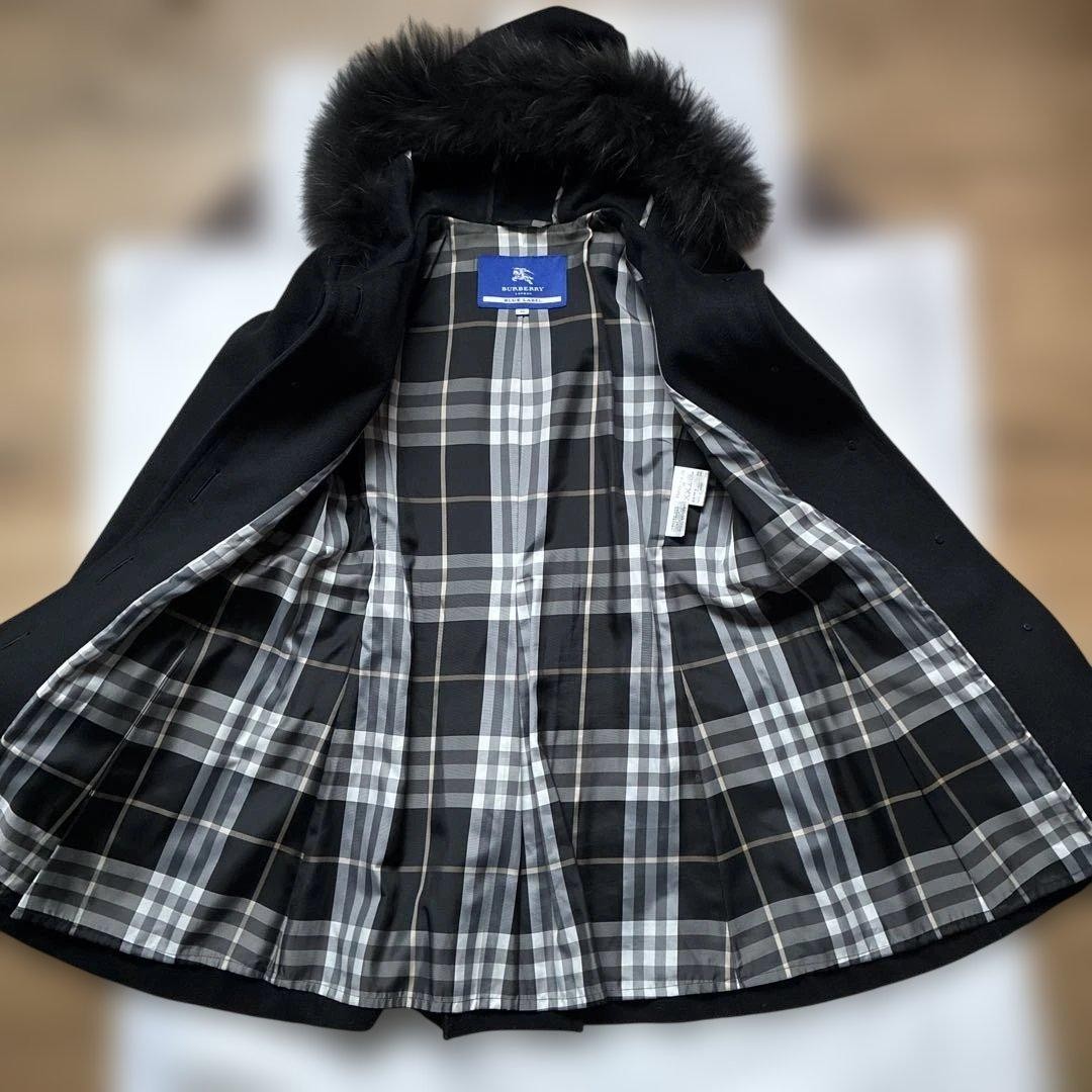 Burberry   Item  Blue Label Hooded Wool Coat thumbnail 2