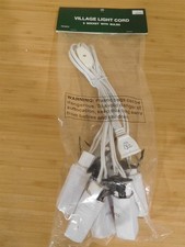 Dept 56 - Six Bulb Light Sockets Cord w/ Switch - 56.99279 - NIP - Free Ship