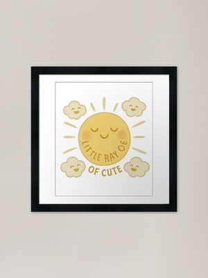 Little Ray of Cute Framed Art Print Framed Wall Art Poster Canvas Print Picture
