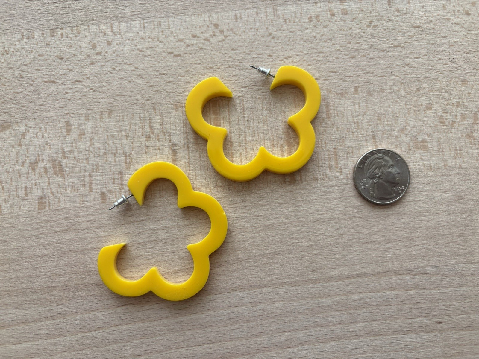 Assorted Statement Earrings Silver Gold Floral Ye… - image 10