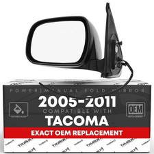 Driver Side Mirror for Toyota Tacoma - Powered, Manual Fold, Flat Glass - Dri...
