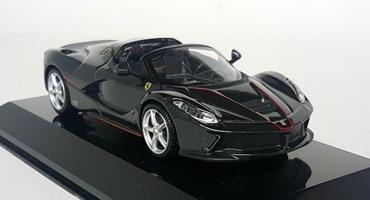 Altaya 1/43 - Ferrari LaFerrari Aperta - 2016 Met Black Diecast Model Car