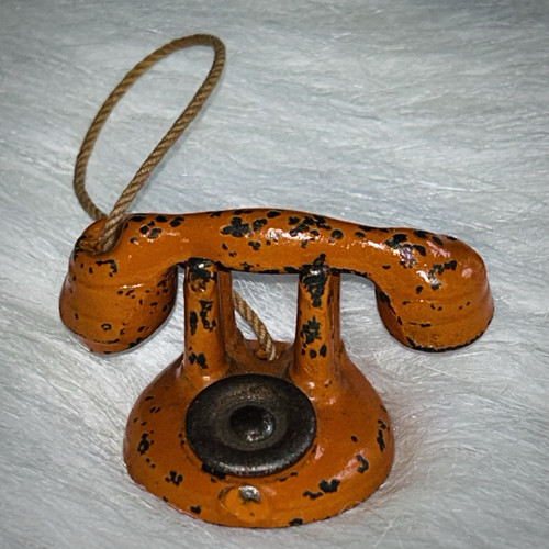 Vintage Arcade Kilgore Miniature Cast Iron Toy Phone