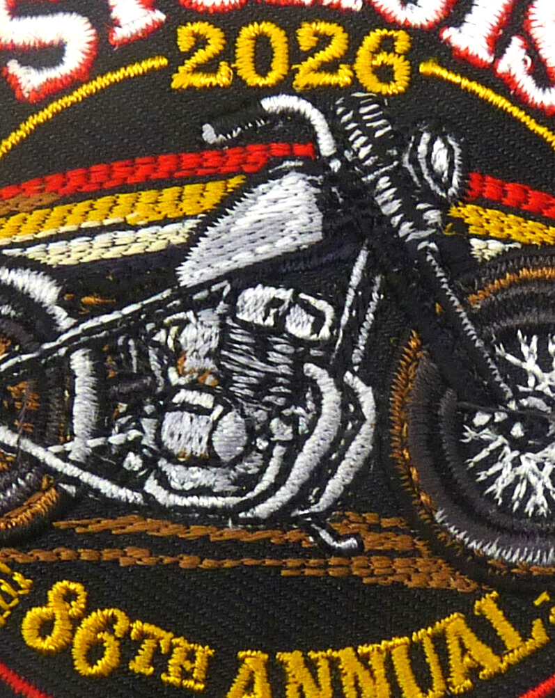 Sturgis 2026 86yh Annual Event Red Motorcycle,Yellow, Black Small