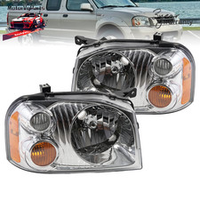 Left Right Headlights Pair For 2001-2004 Nissan Frontier Xe Se