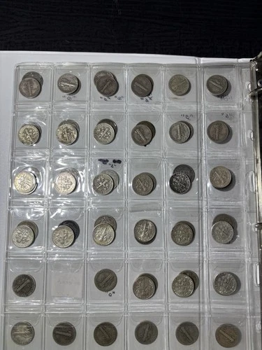 Huge Lot Silver coins Barber Mercury Roosevelt! All Silver! 69 Dimes! 1893-1964