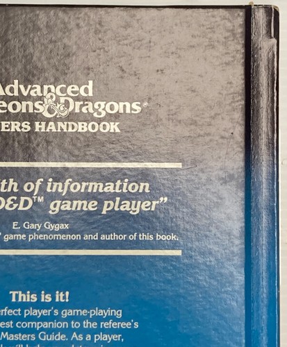Dungeons & Dragon Players Handbook #2010 6th Printing 1980 See Condition Notes - Bild 7 von 12