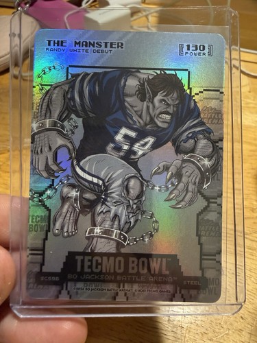 2026 Bo Jax Battle Arena Tecmo The Manster Randy White DEBUT Silver Coin Steel