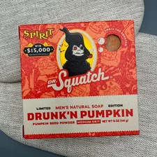 Dr. Squatch x Spirit Halloween Collab Soap Drunk'n Pumpkin Limited Edition 2025