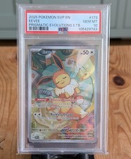 PSA 10 Eevee 173 SVP Prismatic Evolutions ETB Black Star Promo GEM MINT