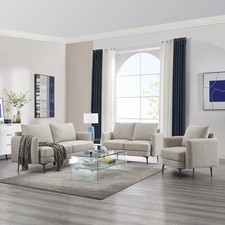 SOFIA MODERN SCANDI STYLE FABRIC LIVING ROOM CHAIR