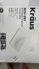 Kraus KCU-251 White Elavo 23-1/4" Ceramic Undermount Bathroom Sink With Overflow
