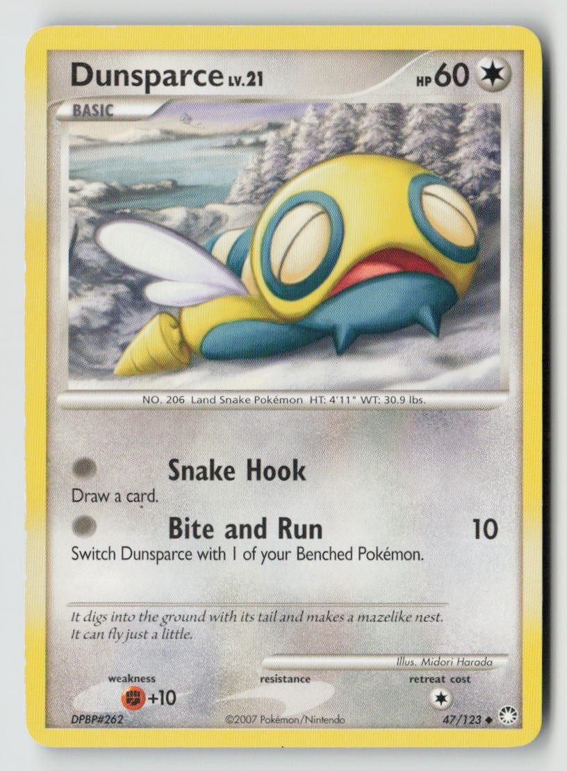 Dunsparce [MT - 47/123] LP Pokemon Mysterious Treasures
