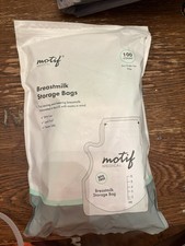 Motif Medical Breastmilk Storage Bags 8oz Single Use Bags 100ct Freezer Safe New