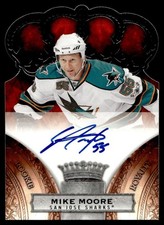 2010-11 Panini Crown Royale AUTO Mike Moore Rookie Auto 035/499 San Jose Sharks