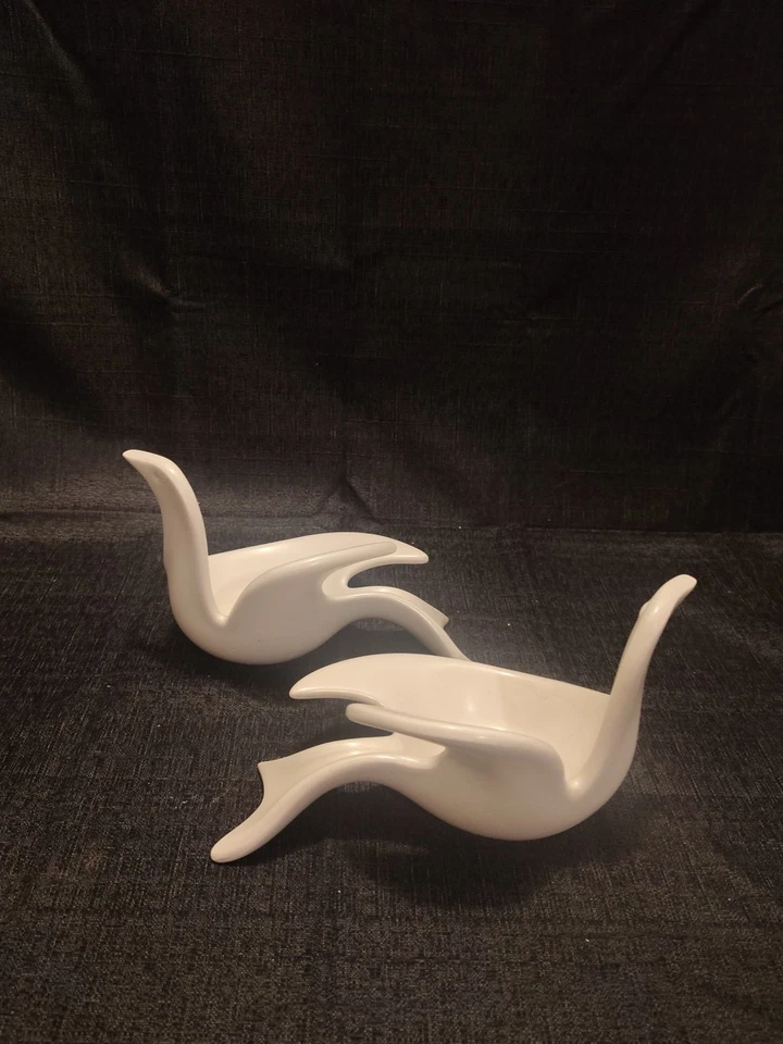 2 件 Jonathan Adler Partylite 白色鸽子小蜡烛烛台小饰品盘 — 第 3/4 张图片