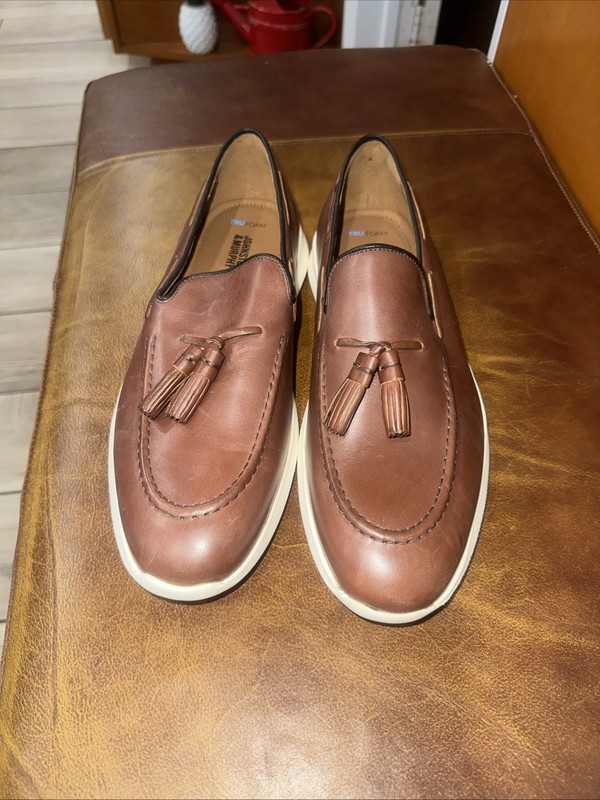 Johnston And Murphy True Foam Tassel Loafers Men Size 9
