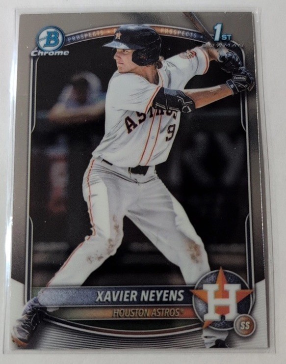 Xavier Neyens 2025 Bowman Draft Chrome 1st Bowman Houston Astros 1st RD Pick