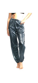 Victoria's Secret Pants Bottom Pleated Jogger Lounge Gray Pewter V logo M NWOT