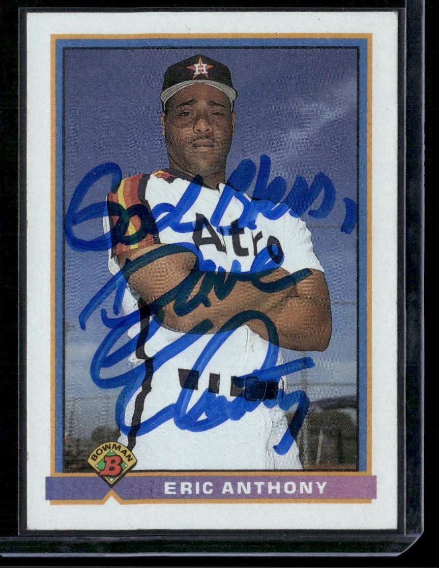 1991 Bowman - Eric Anthony #540 Signed Autographed Card