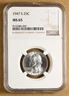 1947 S Washington Silver Quarter NGC MS65