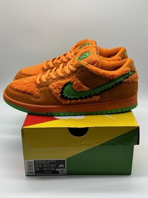 NIKE SB Dunk Low Grateful Dead orange Bear Size 11.5 DS OG ALL