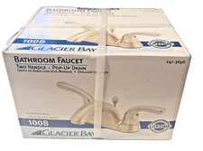 Glacier Bay 4 in. Centerset 2Handle Bathroom Faucet Brushed Nickel 247-368G 100B