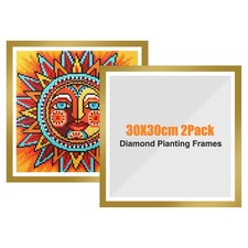 Upgraded 2Pack Diamond Painting Frames, Frames for 30x30cm Diamond Painting C...