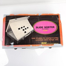 Vintage Glenwood Illuminated Slide Sorter Model S740 Backlit Tray Metal Case