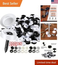 Plastic Screw Cover Caps Hinged Snap Cap Decorative Cover 7 Colors 13mm Pack