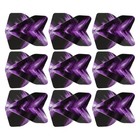 9Pcs Dart Flights,Standard Darts Accessory Replacements Parts(Black,Purple)