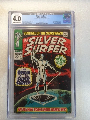 The Silver Surfer #1 (1968) CGC Grade 4.0 CONSERVED C-1 1st Solo Title - Origin