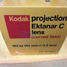 Kodak Projection Ektanar C Lens Curved-Field Vintage In Box Slide Projector