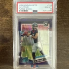 2023 Donruss Optic CJ Stroud Purple Shock Prizm Rated Rookie #244 PSA 10
